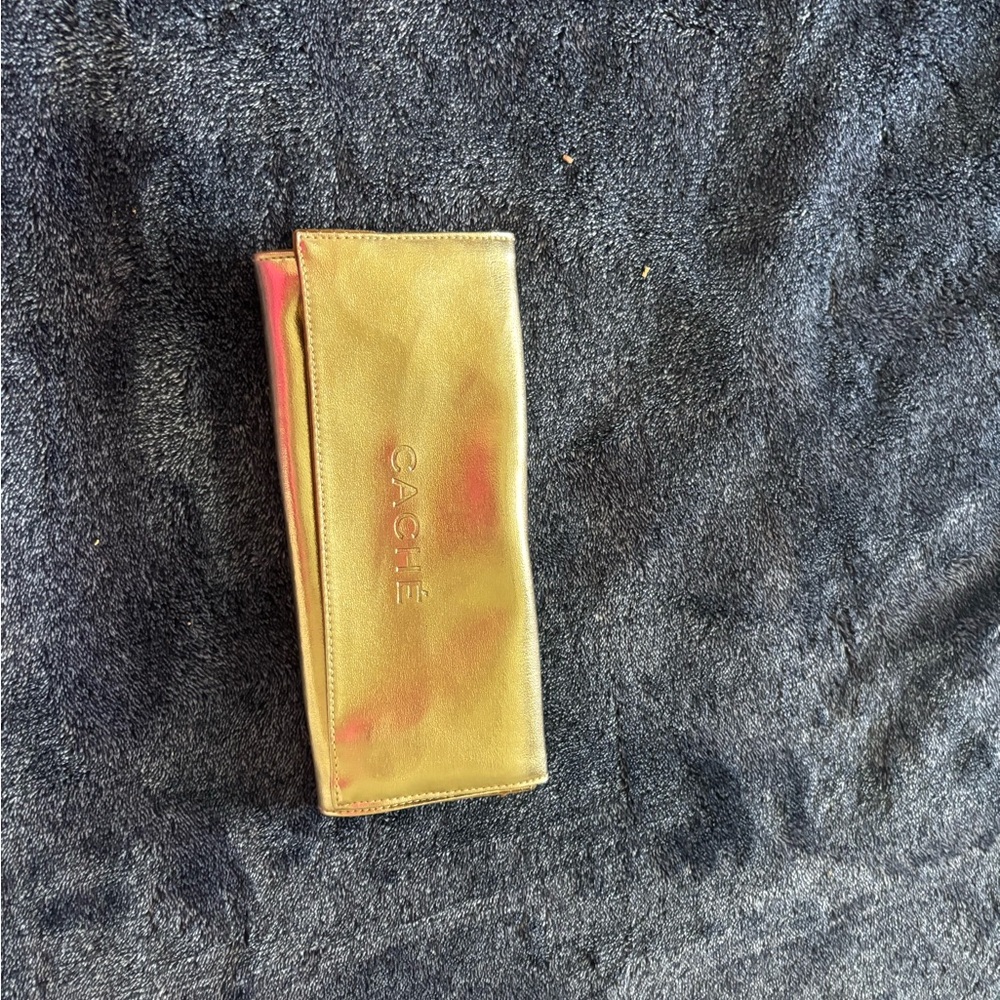 Cache Shimmering Gold Clutch